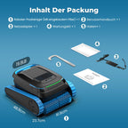 Poolroboter PC20 für Boden Wand und Wasserlinie 18.927 l/h App-Steuerung 5.200 mAh Akku 4 l Filterkorb für Pools bis 170 m²
