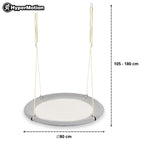 Doppelschaukel ZEST SWING HYP2014 mit Stahlgestell bis 180 kg mit Schaukel Storchennest und Hängematte