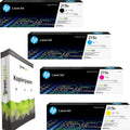219A Toner Multipack CMYK 4 Kartuschen mit 500 Blatt A4 Kopierpapier für Color LaserJet Pro 3202 und 3302