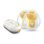 Freestyle Mini Hands-free elektrische Doppelmilchpumpe tragbar mit Auffangschalen wiederaufladbarem Akku und USB-C