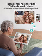 Digitaler Familienkalender DC01 10,1 Zoll Touchscreen 1080P mit Tages Wochen und Monatsplanung