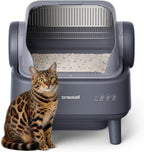 Selbstreinigende Katzentoilette XXL offen Automatik mit EaseClean System manuell automatisch inkl Katzenmatte und 40 Beutel