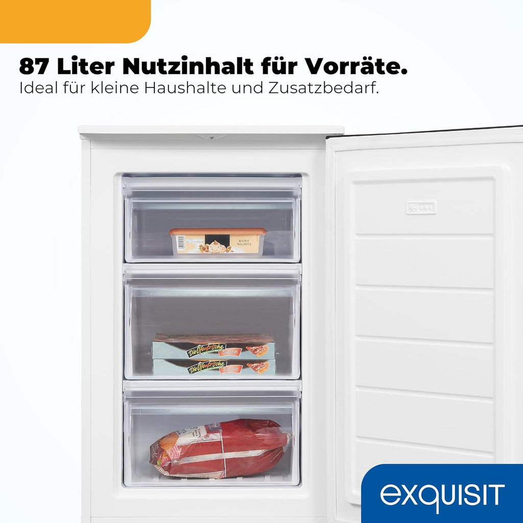 Gefrierschrank 87L GS581-040C weiss 85,5cm 40dB 4 Sterne Gefrieren manuelle Temperaturregelung
