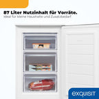 Gefrierschrank 87L GS581-040C weiss 85,5cm 40dB 4 Sterne Gefrieren manuelle Temperaturregelung