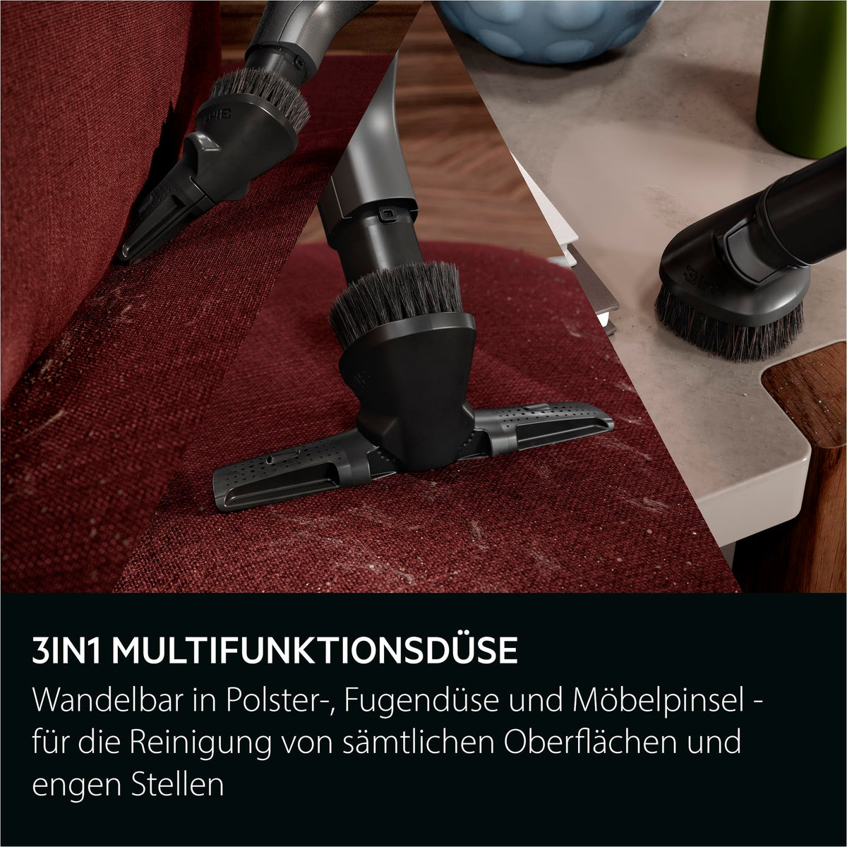 Bodenstaubsauger mit Beutel VX9-5-EBR 5 L HEPA Filter 69 dB 12 m Aktionsradius Mini-Turbodüse