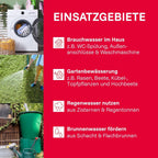 Hauswasserwerk Edelstahl Druckkessel 1300 Plus F 1200W 4350 l/h 50 m Förderhöhe Vorfilter 31155