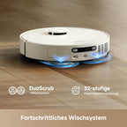 Saugroboter mit Wischfunktion RLL53SE 25.000 Pa 231 Min Laufzeit 10,5 mm Mopp-Anhebung automatische Moppreinigung App-Steuerung