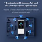 U60 Pro MU5250 5G Mobiler WLAN-Router Wi-Fi 7 4,29 Gbit/s 10000 mAh Akku 3,5 Zoll Touchscreen NFC für bis zu 64 Geräte