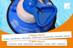 Pool Filteranlage Comfort 75 040100 Pumpe 7800 l h für Pools bis 40000 l mit Vorfilter Timer Manometer 2 Zoll Adapter