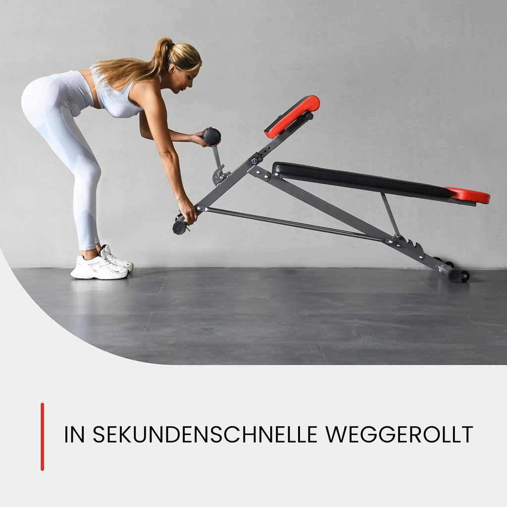 Multifunktionale Hantelbank verstellbar Rückenstrecker Römischer Stuhl Flat Decline 660 lbs Modell FF-TB011384