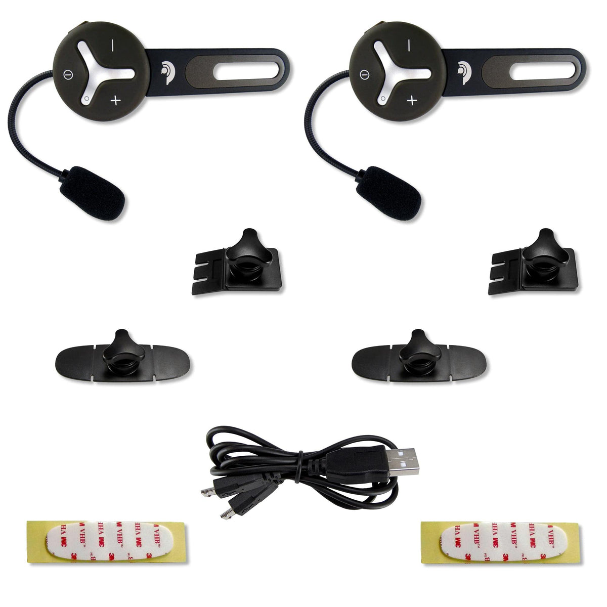 Bluetooth Helm Headset Duo 2er Set Intercom Gegensprechanlage DSP Geräuschunterdrückung 1000 m Freisprechanlage Fahrrad Ski Arbeit