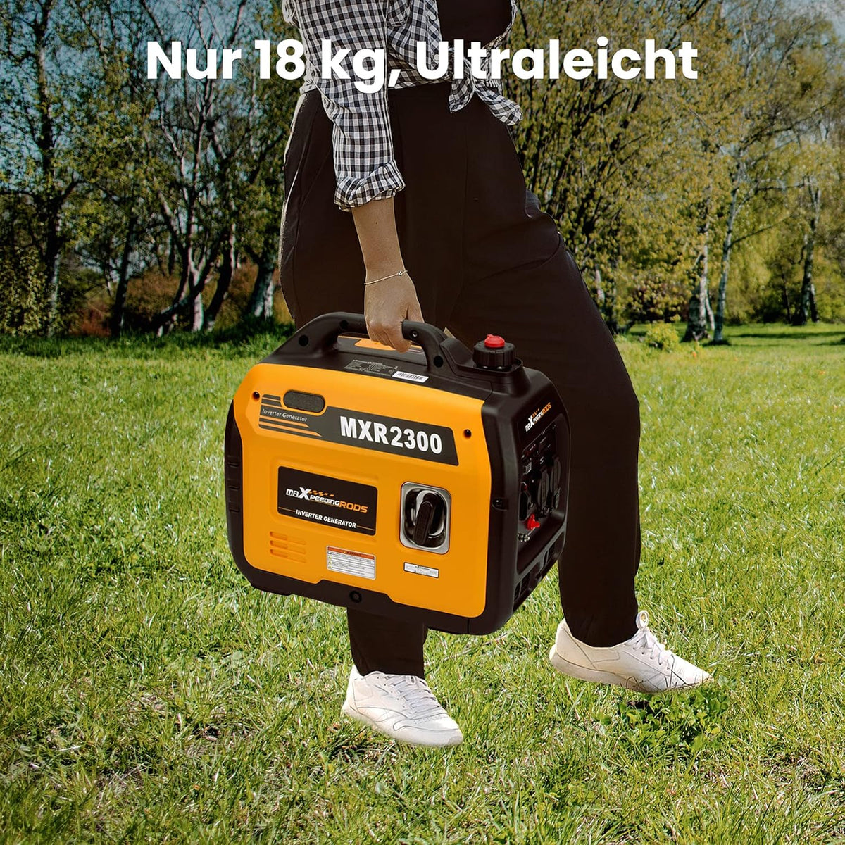 Inverter Stromerzeuger 2300W MXR2300 Benzin 4-Takt 230V USB tragbar leiser Generator Camping Wohnmobil Notstrom