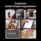 Smart Türschloss U200 mit Fingerabdruck Keypad Matter over Thread und Home Key Kompatibilität Schwarz