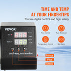 Hitzepresse Transferpresse 38x30cm 8-in-1 1250W 360 Grad Schwenkarm Digital Temperatur- und Zeitsteuerung Sublimation