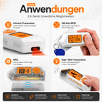 Flipper Zero Starter Set mit WiFi-Board Silikonhülle 64GB Speicherkarte und USB-Kartenleser