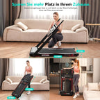 Elektrisches Laufband klappbar CS-WP9 12 km/h 1400W Walking Pad LED Display Bluetooth App 110 kg