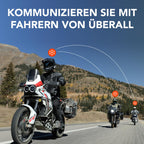 Motorrad Kommunikationssystem 60S Mesh 3.0 WAVE Bluetooth Intercom IPX7 wasserdicht 24 Std Akku 2 km Reichweite Harman Kardon Doppelpack