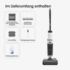 Nass-Trockensauger Floor One Stretch S6 180° Flachdesign 13 cm Liegehöhe 40 Min Laufzeit 21,6 V 85 °C Selbstreinigung HEPA-Filter