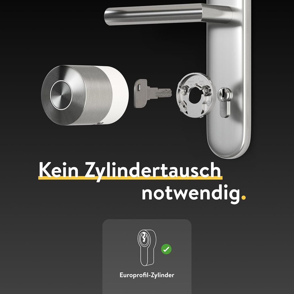 Smart Türschloss Pro 221147 elektronisch Bluetooth WLAN Matter Nachrüstlösung Fernsteuerung ohne Zylindertausch
