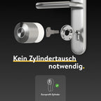 Smart Türschloss Pro 221147 elektronisch Bluetooth WLAN Matter Nachrüstlösung Fernsteuerung ohne Zylindertausch