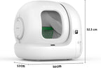 Selbstreinigende Katzentoilette Pura Max 2 76L mit App Steuerung und Geruchsbeseitigung für Mehrkatzenhaushalt Weiß