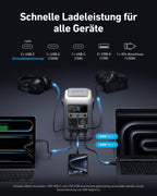 SOLIX C300 DC Powerbank Powerstation 288Wh Akku LiFePO4 300W für Camping Draußen Reisen