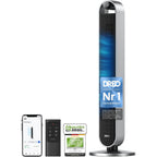 Turmventilator DR-HTF004S 108 cm mit 120° Oszillation 12 Geschwindigkeiten 25 dB WLAN App Steuerung und Timer