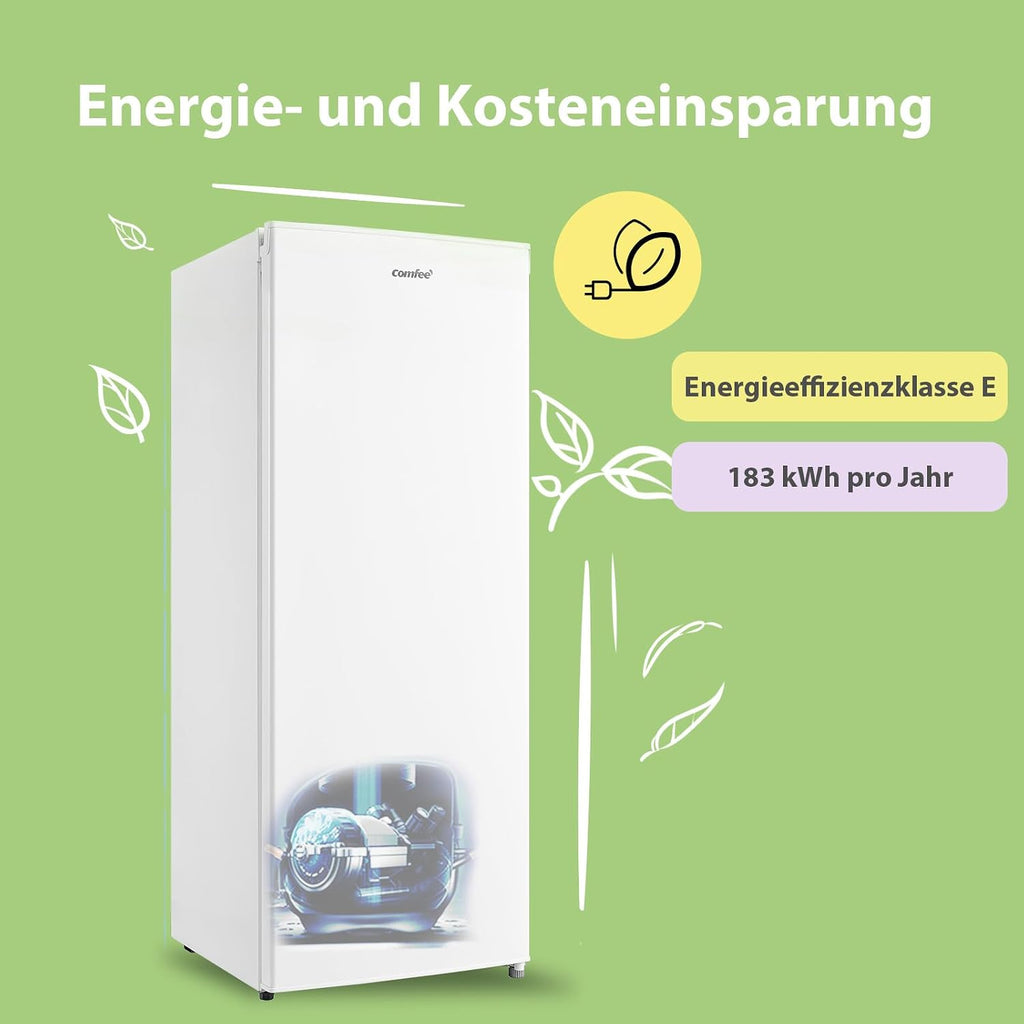Gefrierschrank RCU160WH2(E) 160L 142cm freistehend 183 kWh/Jahr wechselbarer Türanschlag Weiß