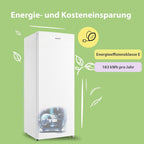 Gefrierschrank RCU160WH2(E) 160L 142cm freistehend 183 kWh/Jahr wechselbarer Türanschlag Weiß