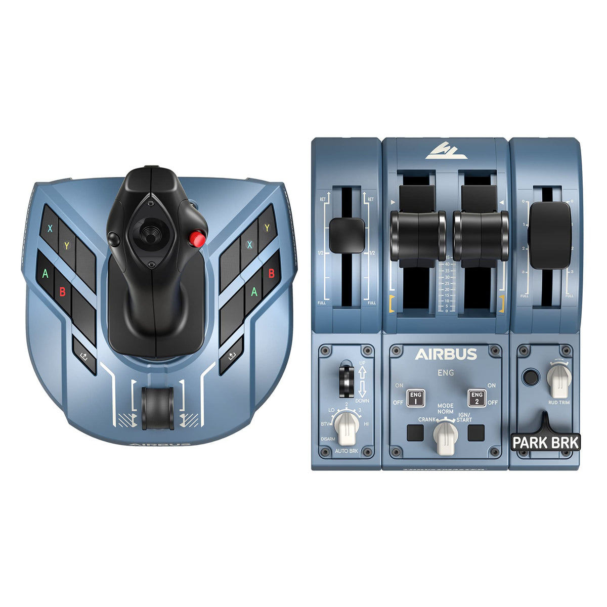 Flugsimulator Zubehör TCA Captain Pack X Airbus Edition Sidestick Schubhebelquadrant 31 Tasten 4 Achsen für Xbox und PC