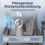 Ergonomischer Bürostuhl SmartSeat mit Kopfstütze Armlehnen Lendenstütze Mesh und 150 kg Belastbarkeit