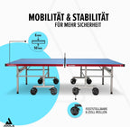Tischtennisplatte Outdoor 11650 6mm Aluminium Verbundplatte klappbar Untergestell inkl Netz wetterfest