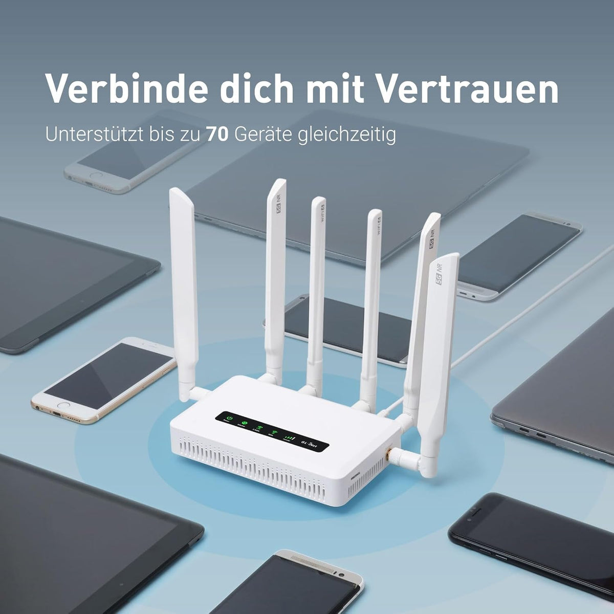 5G WiFi 6 Router GL-X3000 Spitz AX Dual SIM OpenWrt VPN LTE WLAN Router für SIM Karte