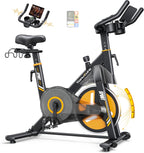Heimtrainer Fahrrad TEB5 mit 32-stufigem Magnetwiderstand LED-Touchmonitor App-Anbindung Herzfrequenzmessung 150 kg