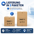 Paketbriefkasten mit Paketfach 85 l 112 x 50 x 39 cm verzinkter Stahl abschließbar freistehend mit 4 Schlüsseln Anthrazit