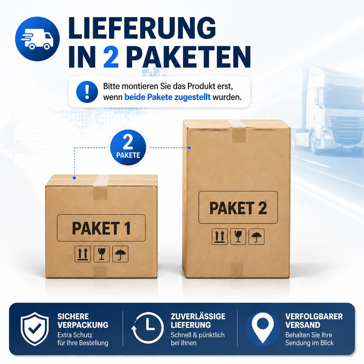 Paketbriefkasten mit Paketfach 85 l 112 x 50 x 39 cm verzinkter Stahl abschließbar freistehend mit 4 Schlüsseln Anthrazit