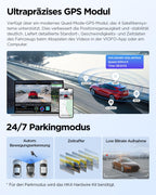 2K Dashcam A229 Plus 2CH Dual HDR 2K vorne und hinten 5 GHz WLAN GPS Sprachsteuerung Nachtsicht