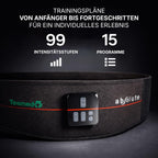 EMS Bauchmuskeltrainer Gürtel Absolute 15 Programme kabellos wiederaufladbar zentrale und seitliche Muskelstimulation