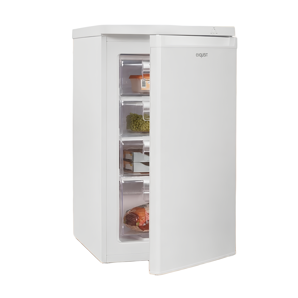 Gefrierschrank GS512-040E 91L 4 Sterne 40dB E Energieklasse 4 Schubladen manuelle Temperatur Weiß freistehend