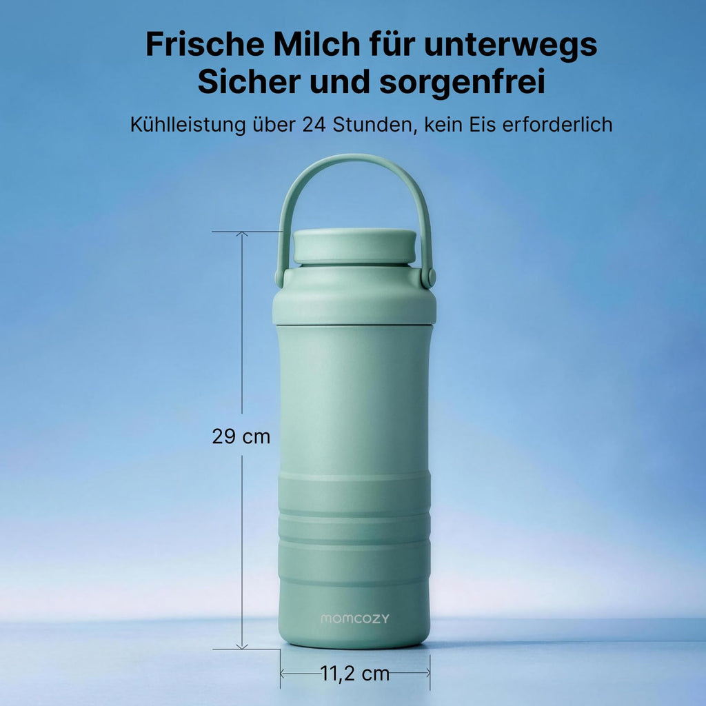 Baby Flaschenwärmer und Muttermilchkühler Set MW05 CM01 500 ml 628 ml 24H Kühlung USB-C für unterwegs