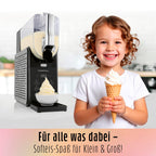 Slushmaschine 2,8 l mit 5 Programmen 180 W Kompressor Kühlfunktion Vorspülmodus für Slushies Milchshakes und Softeis
