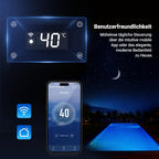 Pool Wärmepumpe H5 5 kW für Pools bis 20 m³ COP 5,51 Heizen Kühlen WLAN Steuerung Titan-Wärmetauscher