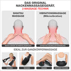 Nackenmassagegerät NM089 mit Shiatsu Massage Wärme Vibration Infrarot für Nacken Schultern Rücken und Beine