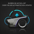 Motorrad Kommunikationssystem 60S Mesh 3.0 WAVE Bluetooth Intercom IPX7 wasserdicht 24 Std Akku 2 km Reichweite Harman Kardon Doppelpack