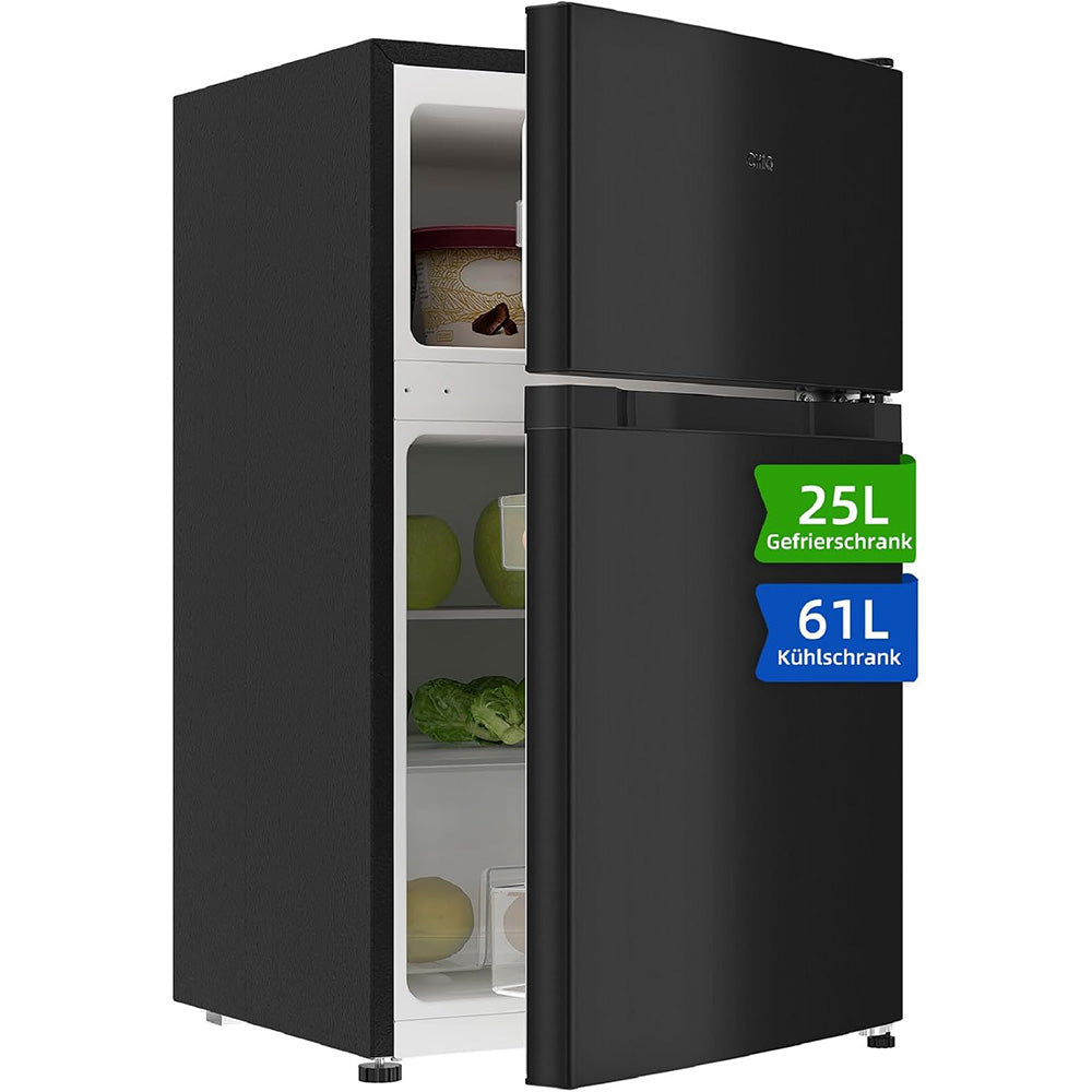 Kühl-Gefrierkombination Gefrierfach oben 86 Liter 85 cm 4 Sterne Gefrierbereich LED Innenbeleuchtung freistehend FTM86L4E