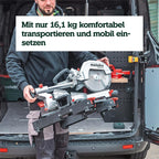 Kapp- und Gehrungssäge KGS 254 M 613254000 254mm Sägeblatt Zugfunktion 1450W Precision Cut Line Holz