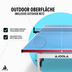 Tischtennisplatte Outdoor 11650 6mm Aluminium Verbundplatte klappbar Untergestell inkl Netz wetterfest