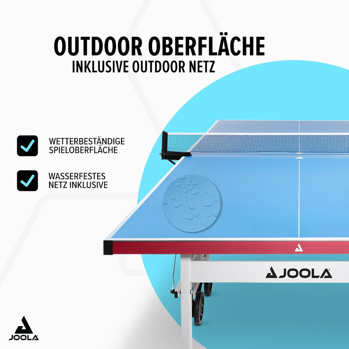 Tischtennisplatte Outdoor 11650 6mm Aluminium Verbundplatte klappbar Untergestell inkl Netz wetterfest