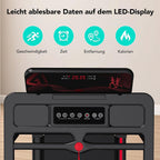 Elektrisches Laufband klappbar CS-WP9 12 km/h 1400W Walking Pad LED Display Bluetooth App 110 kg