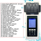 Pool-Wasseranalysegerät PoolLab 2.0 27 Parameter mit WiFi Bluetooth App Aufbewahrungskoffer und Wasserstandsausgleicher